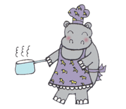 Kooky The Hippo sticker #3718645
