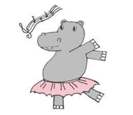 Kooky The Hippo sticker #3718646