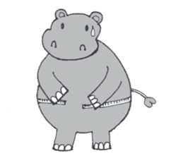 Kooky The Hippo sticker #3718648