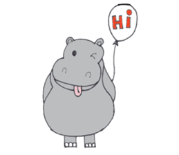 Kooky The Hippo sticker #3718652