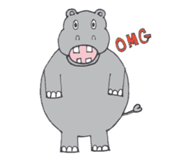 Kooky The Hippo sticker #3718656