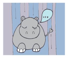 Kooky The Hippo sticker #3718657
