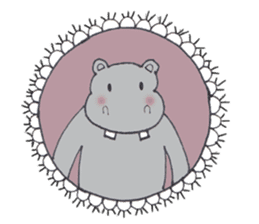 Kooky The Hippo sticker #3718658