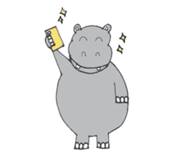 Kooky The Hippo sticker #3718662
