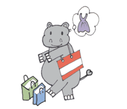 Kooky The Hippo sticker #3718663