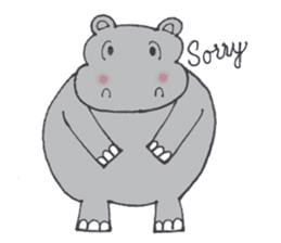 Kooky The Hippo sticker #3718665