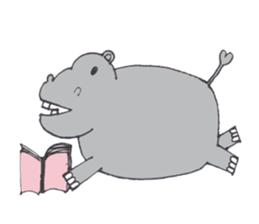 Kooky The Hippo sticker #3718666