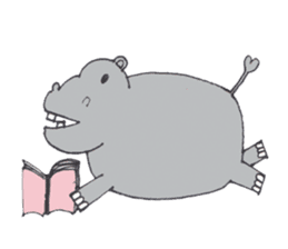 Kooky The Hippo sticker #3718666