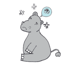 Kooky The Hippo sticker #3718668
