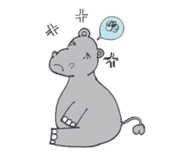 Kooky The Hippo sticker #3718668