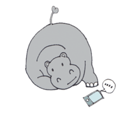 Kooky The Hippo sticker #3718669