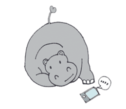 Kooky The Hippo sticker #3718669
