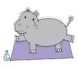 Kooky The Hippo sticker #3718670