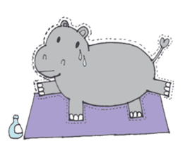 Kooky The Hippo sticker #3718670