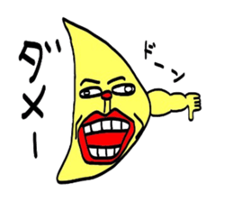 with a turned up chin lemon sticker #3718674