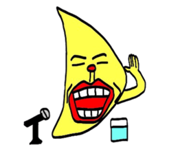 with a turned up chin lemon sticker #3718687