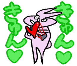 Indifference symptom rabbit~couple~ sticker #3719759