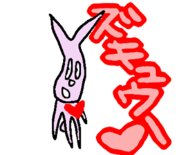 Indifference symptom rabbit~couple~ sticker #3719760