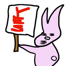 Indifference symptom rabbit~couple~ sticker #3719788