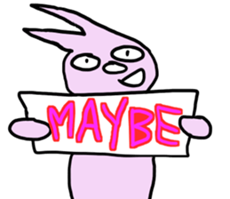 Indifference symptom rabbit~couple~ sticker #3719790