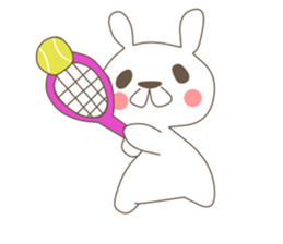 rabbit and sports and suites. sticker #3720711