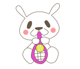 rabbit and sports and suites. sticker #3720712