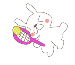 rabbit and sports and suites. sticker #3720713