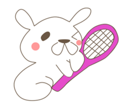 rabbit and sports and suites. sticker #3720714