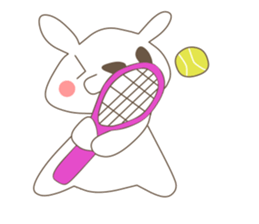 rabbit and sports and suites. sticker #3720715