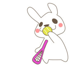 rabbit and sports and suites. sticker #3720717