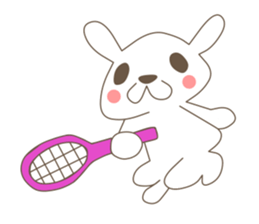 rabbit and sports and suites. sticker #3720719