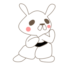 rabbit and sports and suites. sticker #3720727