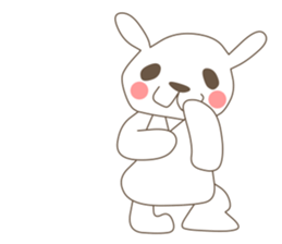 rabbit and sports and suites. sticker #3720730