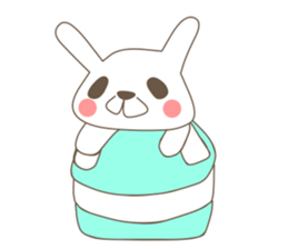 rabbit and sports and suites. sticker #3720737