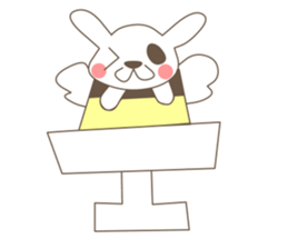 rabbit and sports and suites. sticker #3720742