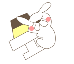 rabbit and sports and suites. sticker #3720743