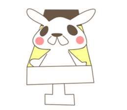 rabbit and sports and suites. sticker #3720746