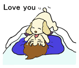 Toy poodle Waffle - real life sticker #3721378