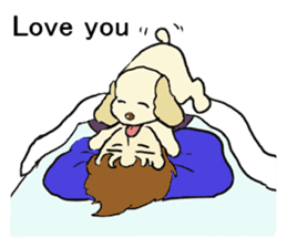 Toy poodle Waffle - real life sticker #3721378