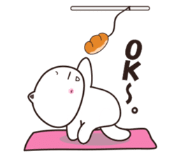 uraharaneko yoga sticker #3721518