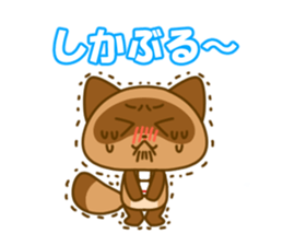 Kumamoto valve Sticker of raccoon sticker #3721625