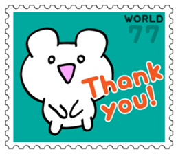 Stamp Sticker(Funny CAT&BEAR) sticker #3721671