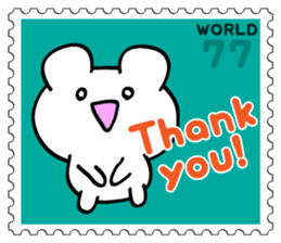 Stamp Sticker(Funny CAT&BEAR) sticker #3721671