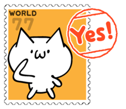 Stamp Sticker(Funny CAT&BEAR) sticker #3721672