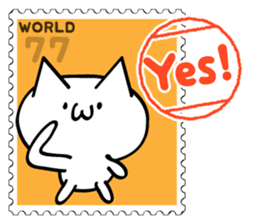 Stamp Sticker(Funny CAT&BEAR) sticker #3721672