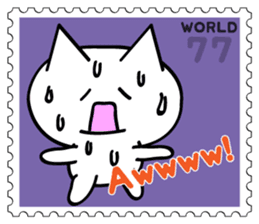 Stamp Sticker(Funny CAT&BEAR) sticker #3721673