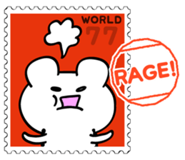 Stamp Sticker(Funny CAT&BEAR) sticker #3721676