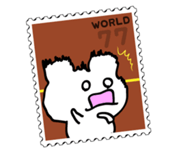 Stamp Sticker(Funny CAT&BEAR) sticker #3721680