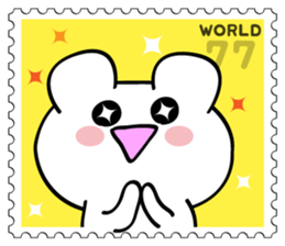 Stamp Sticker(Funny CAT&BEAR) sticker #3721681