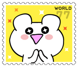 Stamp Sticker(Funny CAT&BEAR) sticker #3721681